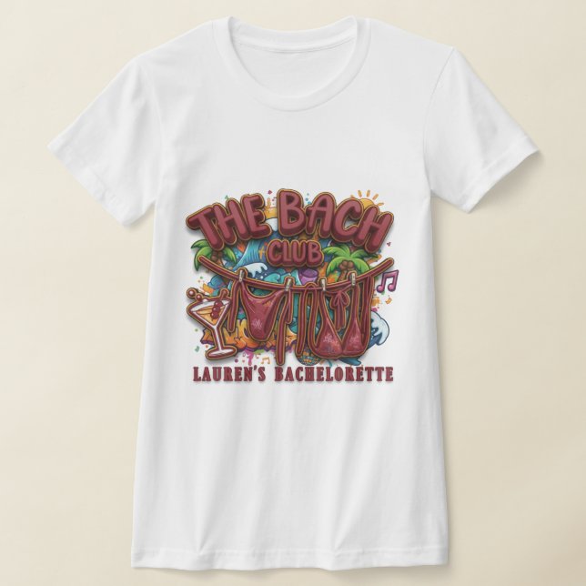 Camiseta The Bach Club: Bachelorette Graffiti Tee (Distribución)