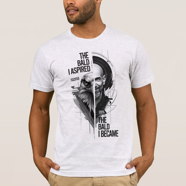 Camiseta The Bald I Became – Premium Graphic Tee (Anverso)