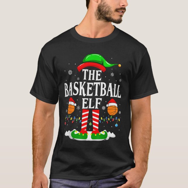 Camiseta The Basketball Elf Bball Xmas Basketball Christmas (Anverso)
