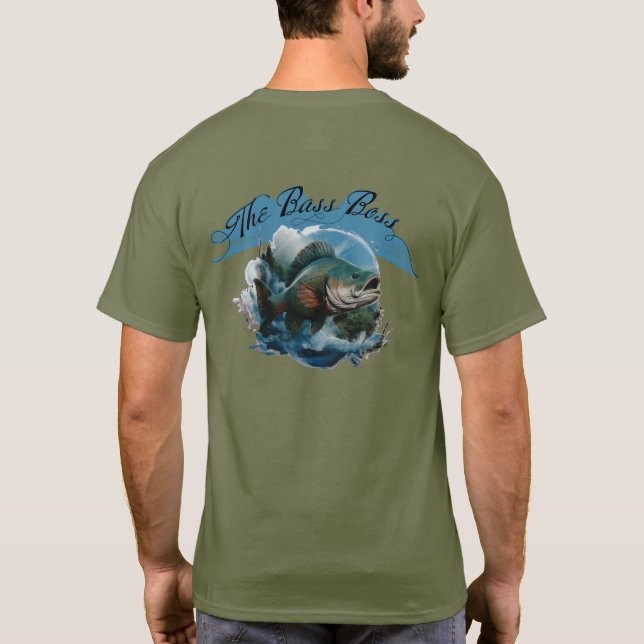 Camiseta The Bass Boss Customizable Fishing (Reverso)