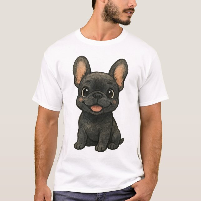 Camiseta The Bat-Eared Philosopher: Classic French Bulldog (Anverso)