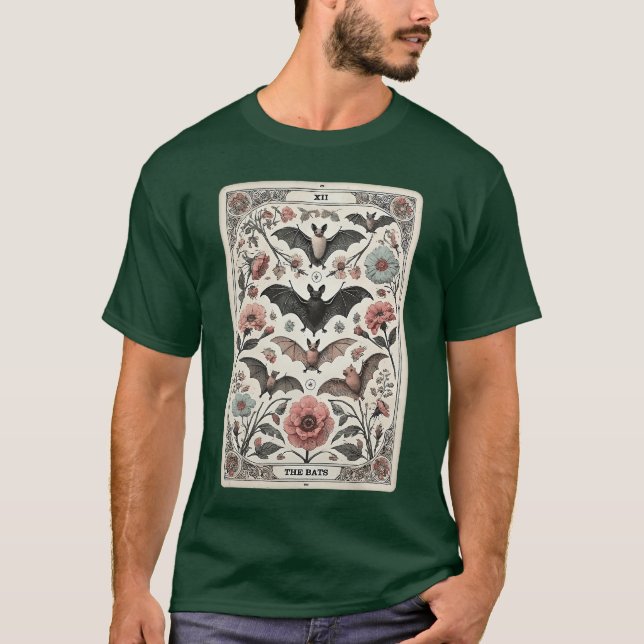Camiseta The Bats Tarot d Halloween Spooky Season Trick Or  (Anverso)