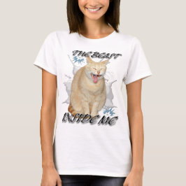 Camiseta The Beast Inside Me funny meme cat shirt