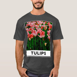 Camiseta The Beauty of Pink Tulip Flower in The Garden Phot