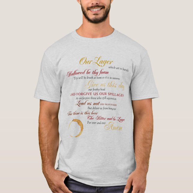 Camiseta The Beer Prayer (Anverso)