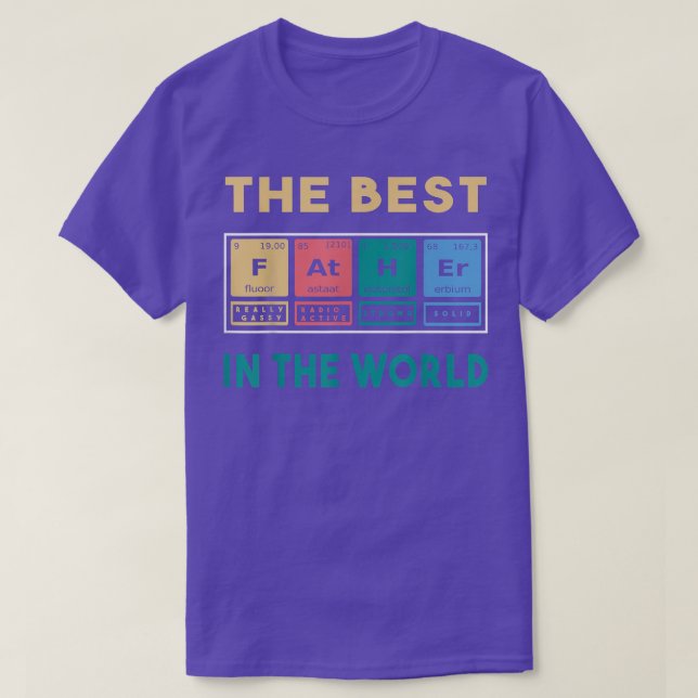 Camiseta The best father in the world  (Diseño del anverso)