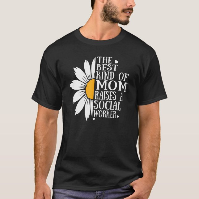 Camiseta The best kind of mom raises a Social Worker - Moth (Anverso)
