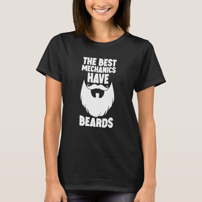 Camiseta The Best Mechanics Have Beards  Swea (Anverso)