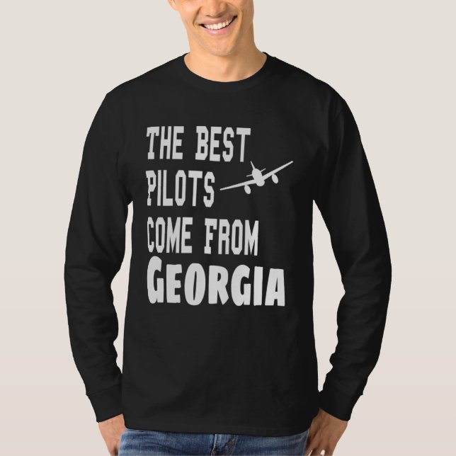 Camiseta The Best Pilots Come From Georgia Aviation Flying (Anverso)