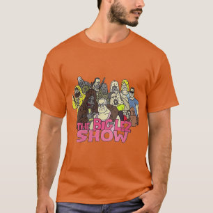 Camiseta The Big Lez Show Todo el Gang Sticker Máscara Más 