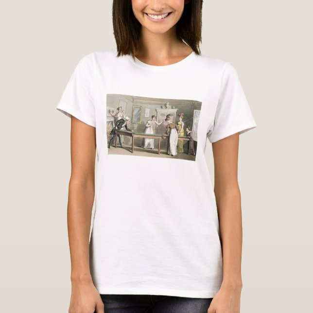 Camiseta The Billiard Table, de 'The Tour of Dr Syntax en (Anverso)