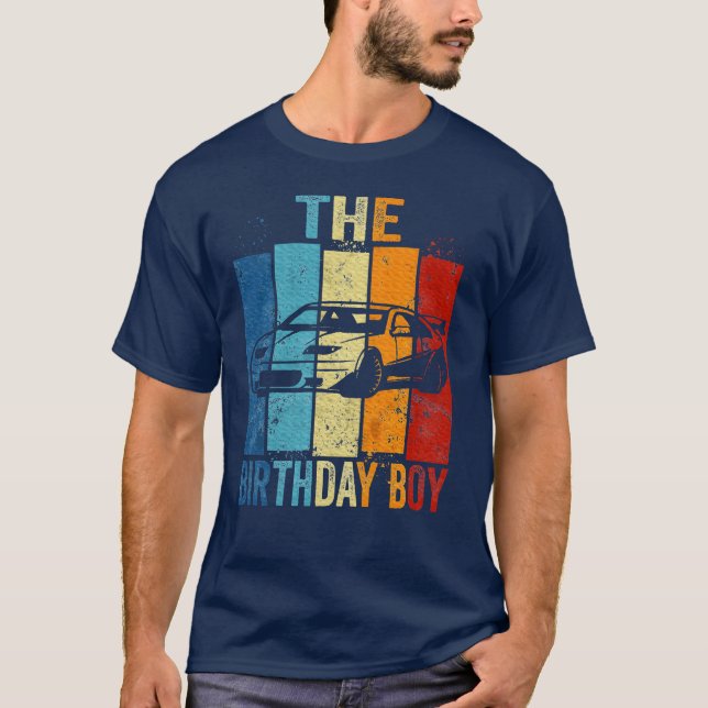 Camiseta The Birthday Boy Race Car Birthday Racing Car frie (Anverso)