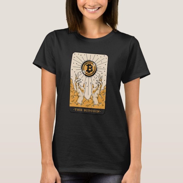 Camiseta The Bitcoin Tarot Card Two Hands Cryptocurrency BT (Anverso)