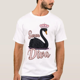 Camiseta The black swan, queen of the water. 
