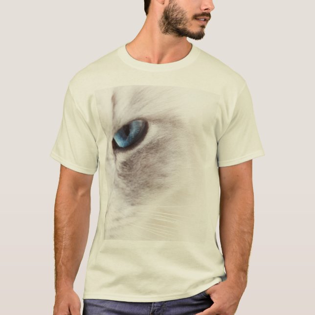 Camiseta The blue eye of the cat (Anverso)