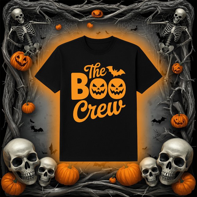Camiseta "The Boo Crew" Ghosts, Spider, and Bats Halloween (Subido por el creador)