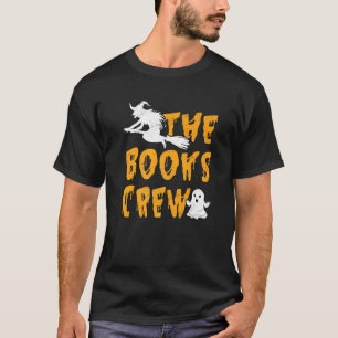 Camiseta The Books Crew Ghost Flying Witch Book Library