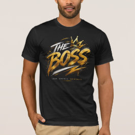 Camiseta The Boss Crown – Gold Streetwear Power T-Shirt 🔥