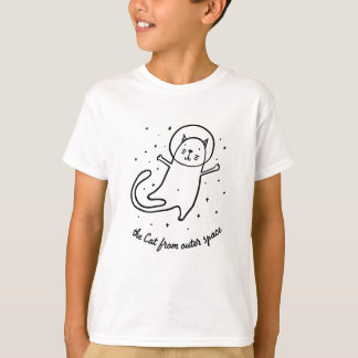 Camiseta The Cat From Outer Space Funny Astronaut Kitty