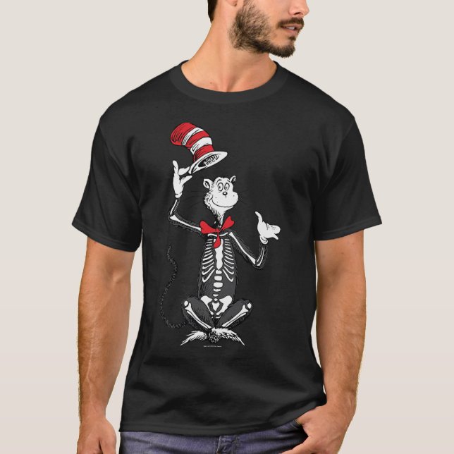 Camiseta The Cat In The Hat Skeleton Hat’s Off Halloween Pr (Anverso)