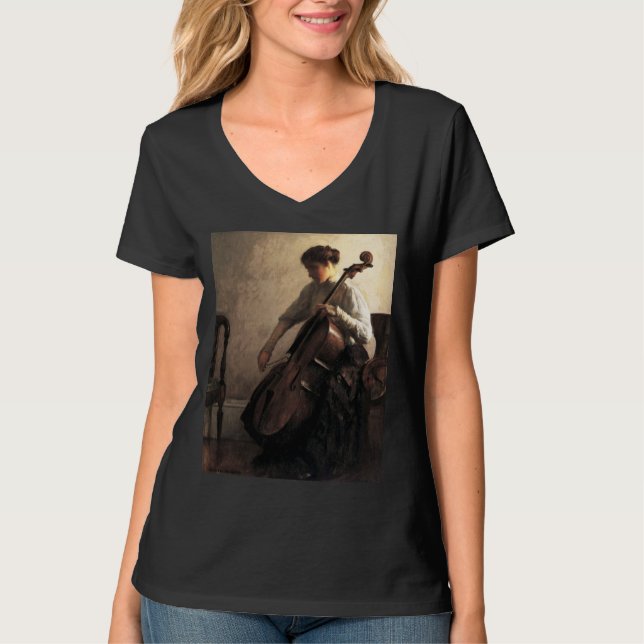 Camiseta The Cellist (por Joseph DeCamp) (Anverso)