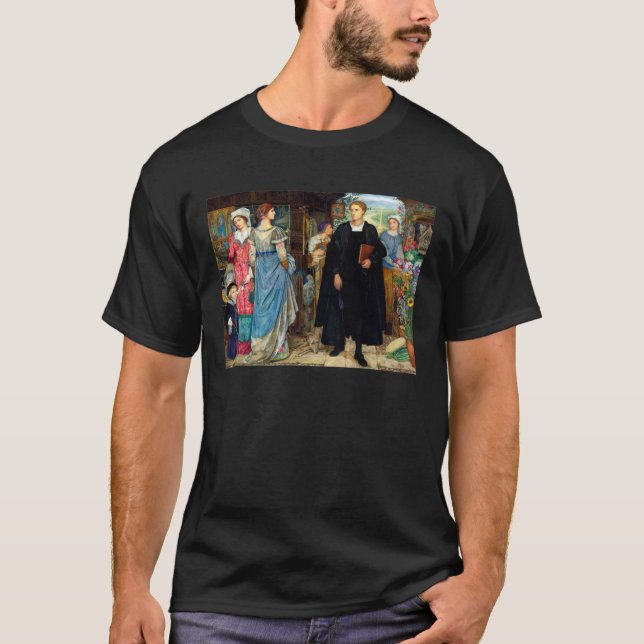 Camiseta The Chance Meeting c. 1907 Por Kate Elizabeth Bunc (Anverso)