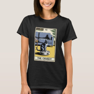 Camiseta The Chariot Tarot Card Gato Robot Aspiradora Ca