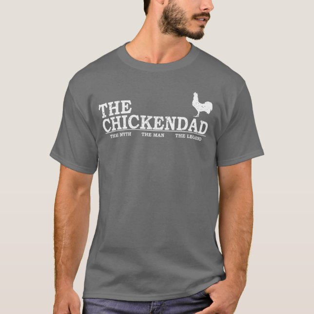 Camiseta The Chicken Dad Pet Loveree Cute funny family fami (Anverso)