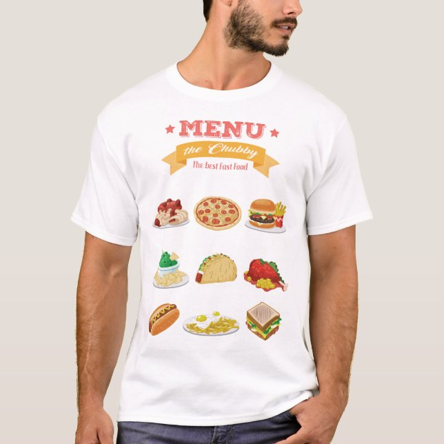 Camiseta the chubby restaurant (Anverso)