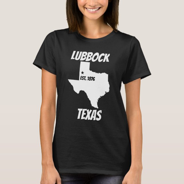 Camiseta The City of Lubbock Texas Apparel For Men  Women & (Anverso)