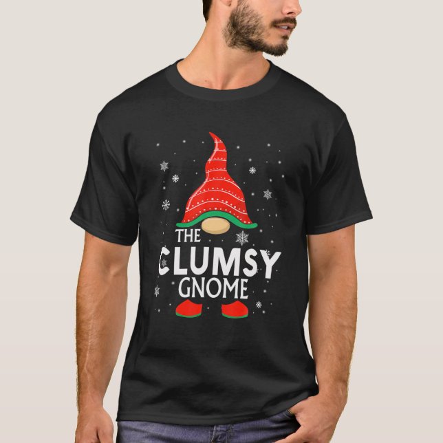Camiseta The Clumsy Gnome Family Christmas Pajama Clumsy Gn (Anverso)