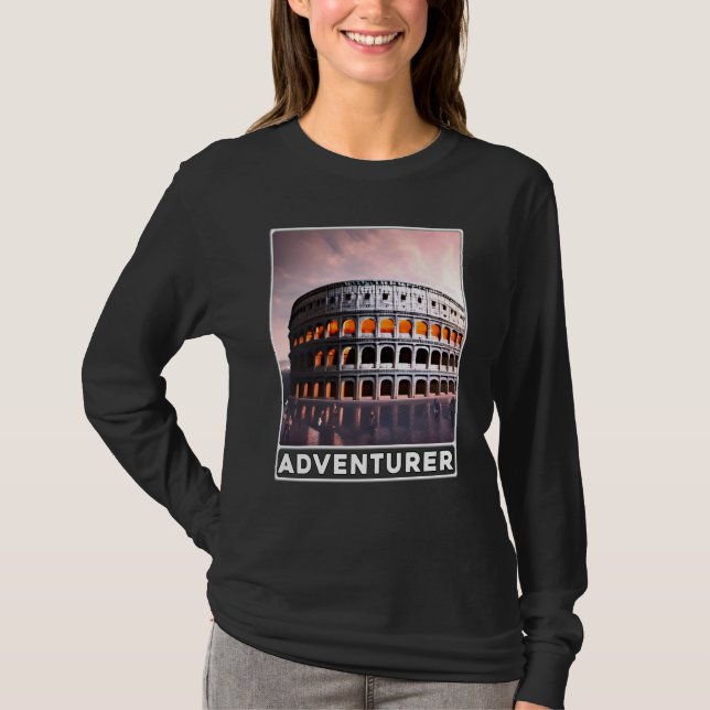 Camiseta The Colosseum Rome Italy Adventurer (Anverso)