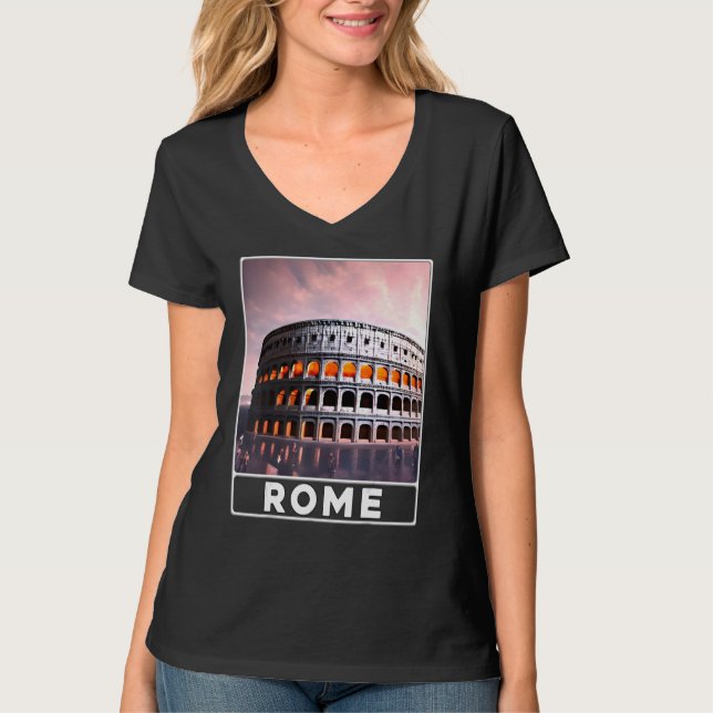 Camiseta The Colosseum Rome Italy Souvenir (Anverso)