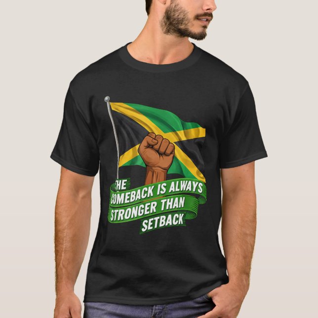 Camiseta The Comeback Is Always Stronger Jamaica Strong Fla (Anverso)