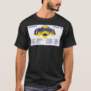 Camiseta The Commodores  1985 Nightshift Euro Tour Vintage 