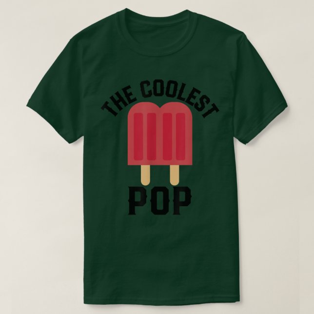 Camiseta The Coolest pop Funny Ice popsicle  (Diseño del anverso)