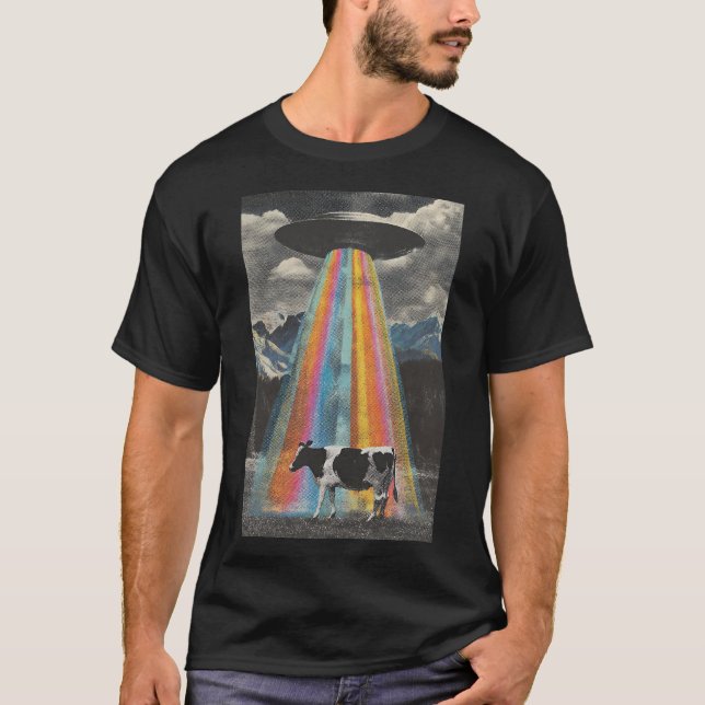 Camiseta The cow abducted to space (Anverso)