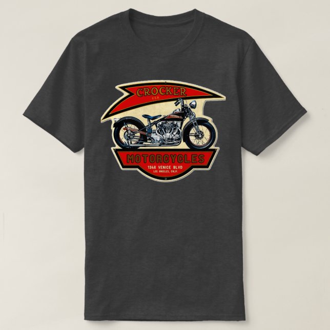 Camiseta The Crocker Motorcycles 1346  (Diseño del anverso)