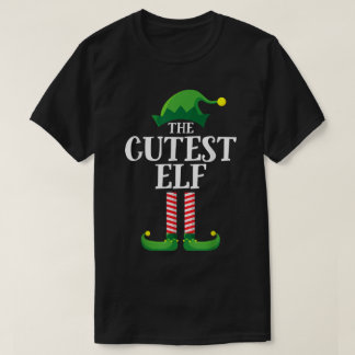 Camiseta The Cutest Elf Christmas Holiday Design