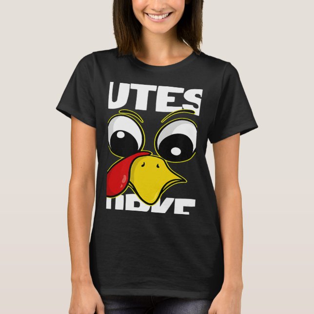 Camiseta The Cutest Turkey Family Group Matching Thanksgivi (Anverso)