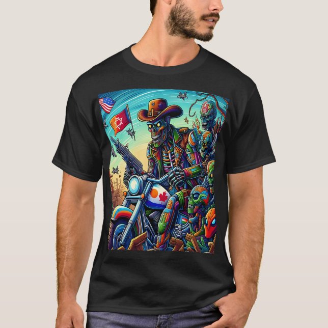 Camiseta The Cybernetic Biker Apocalypse (Anverso)