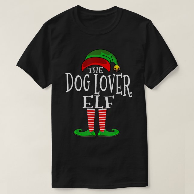 Camiseta The Dog Lover Elf Christmas Design (Diseño del anverso)