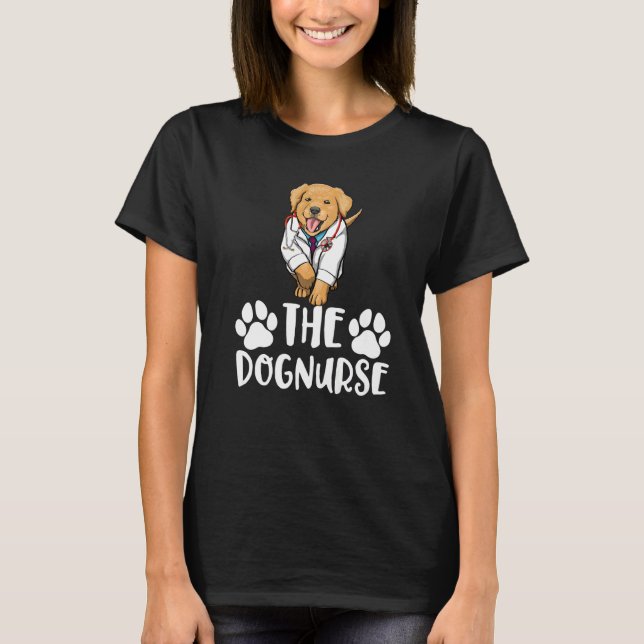 Camiseta The Dog Nurse Labrador  Women Love Doggy Doctor  1 (Anverso)