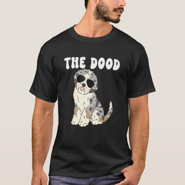 Camiseta The Dood Mom Blue Merle Aussiedoodle Doodle Dog Da (Anverso)