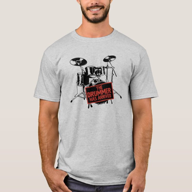 Camiseta The Drummer Has Arrived (Anverso)