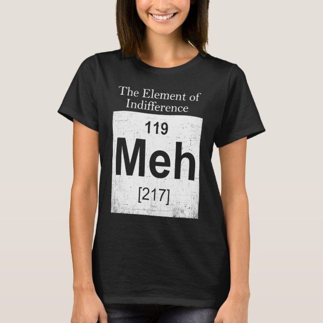 Camiseta The Elements Of Indifference  Science Teacher (Anverso)