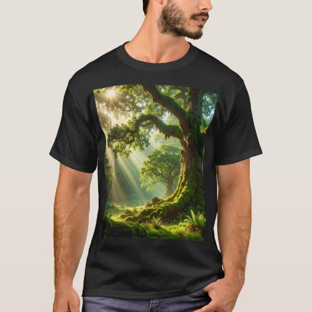 Camiseta The Emerald Grove: Ancient Light (Anverso)