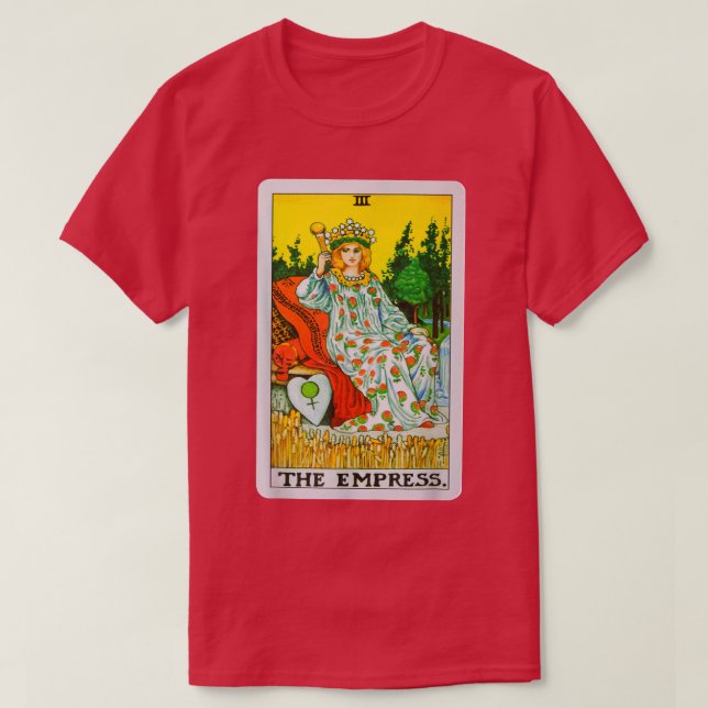 Camiseta The Empress Tarot Card Graphic Tee  (Diseño del anverso)