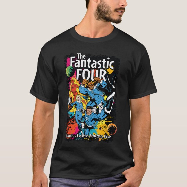 Camiseta The Fantastic Four First Steps Epic Comic Book Cov (Anverso)