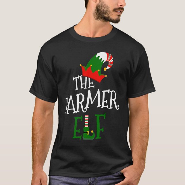 Camiseta The Farmer Elf Family Matching Group  Christmas Co (Anverso)